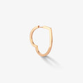 Antifer Heart large hoop earring