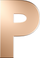 Letters Pink Gold Perso