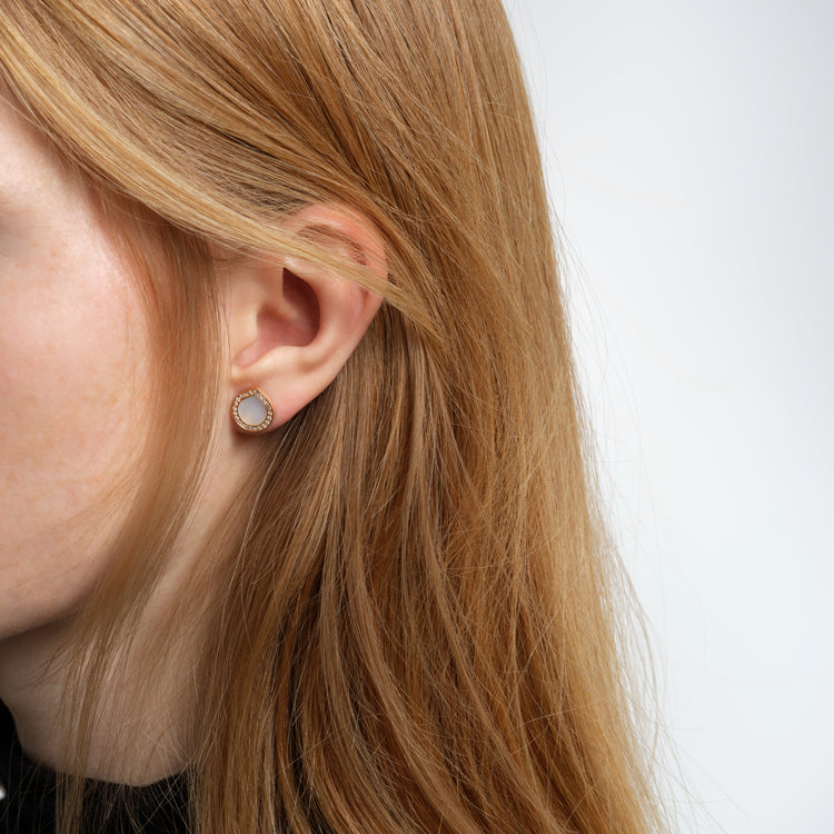Antifer Mother of Pearl stud earring