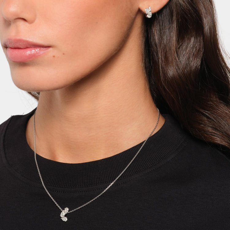 Pendentif Serti sur Vide serti de 3 diamants