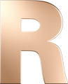 Letters Pink Gold Perso