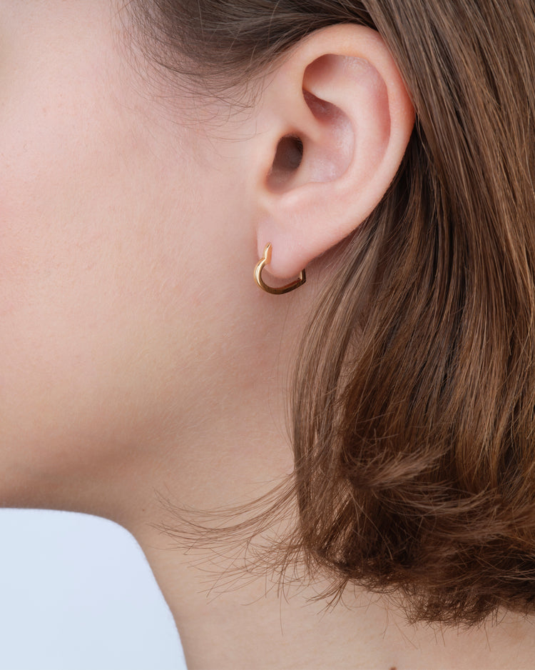 Antifer Heart small hoop earring