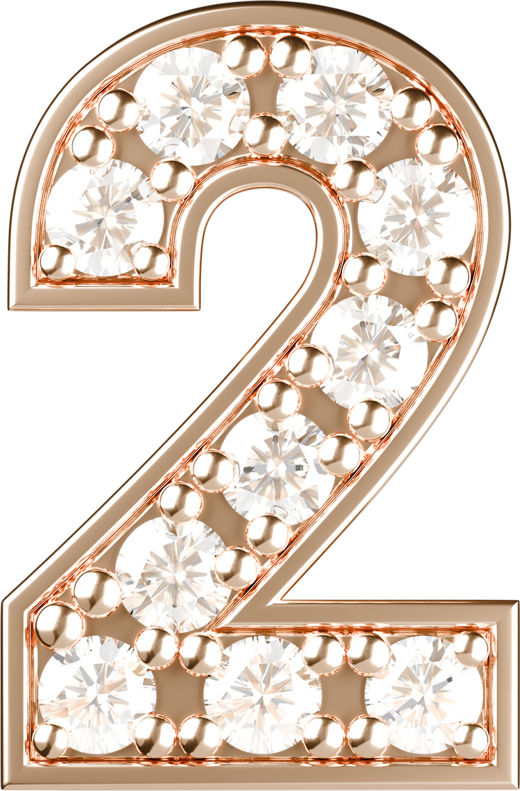 Letters Pink Gold Perso