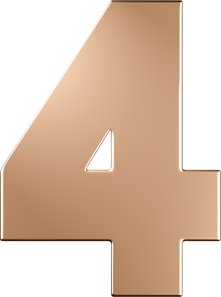 Letters Pink Gold Perso