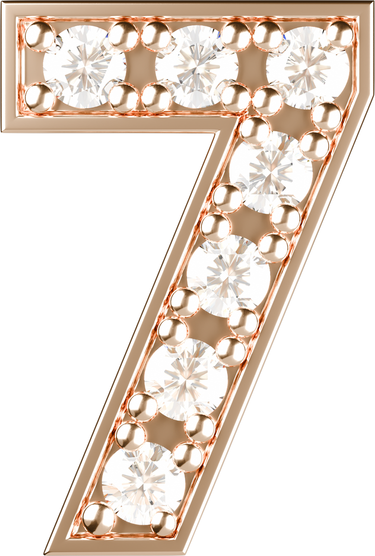 Letters Pink Gold Perso