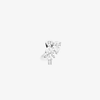Boucle d'oreille Serti sur Vide sertie de 2  diamants