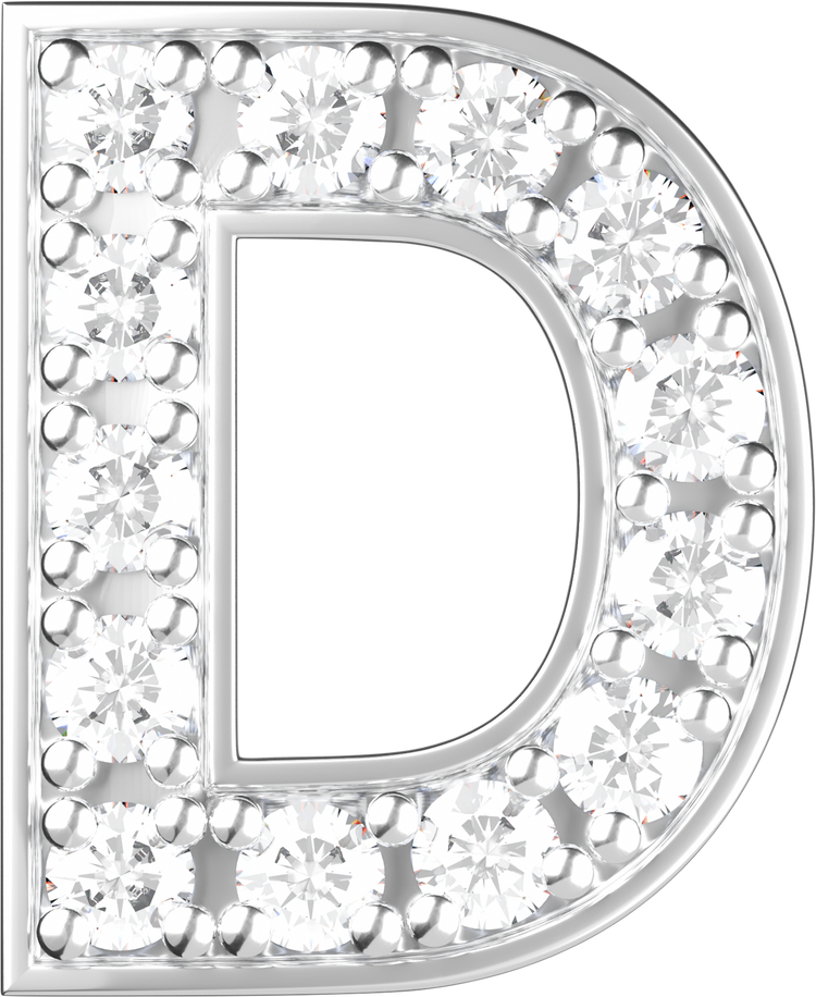 Letters White Gold Perso