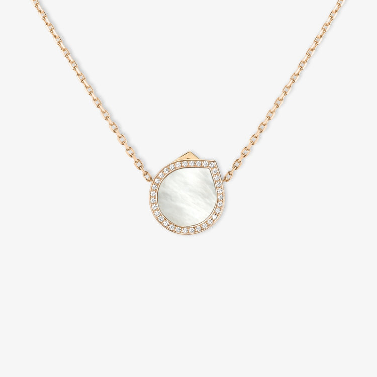 Antifer pendant in pink gold with Mother Of Pearl