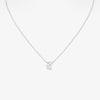 Pendentif Serti sur Vide serti de 3 diamants