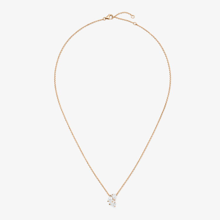 Pendentif Serti sur Vide serti de 3 diamants
