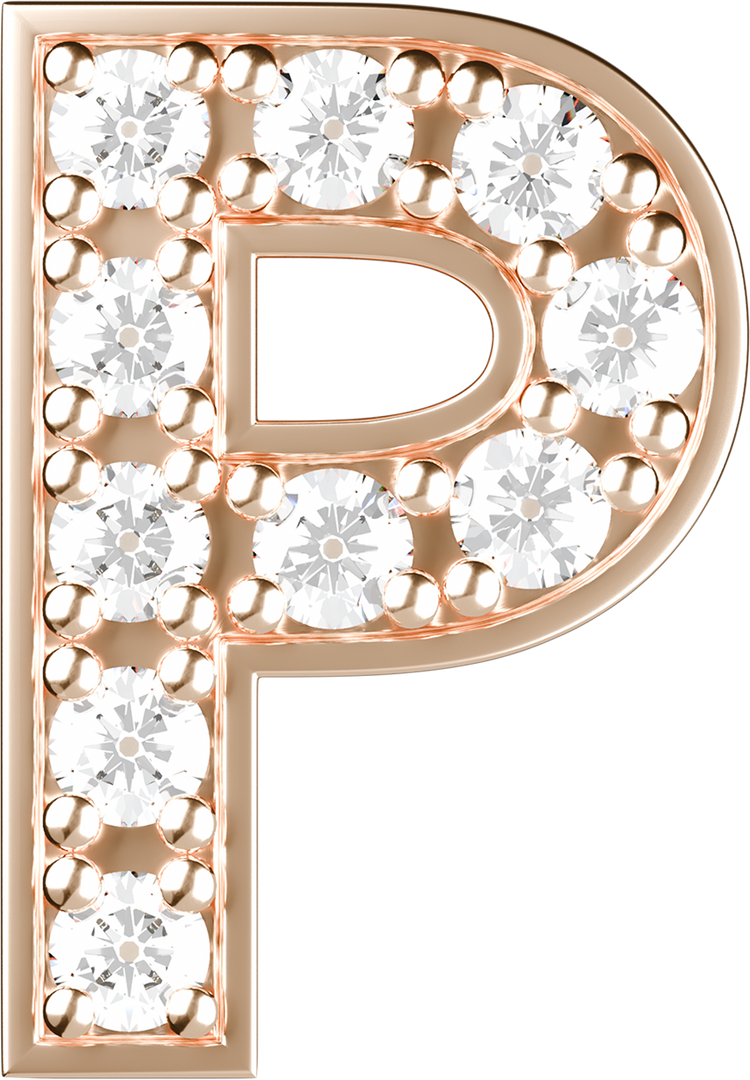 Letters Pink Gold Perso