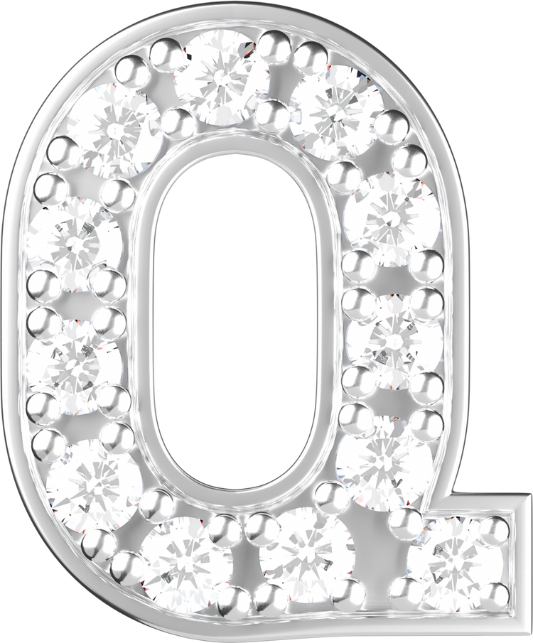 Letters White Gold Perso