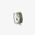 Bague Berbere Chromatic laque vert olive