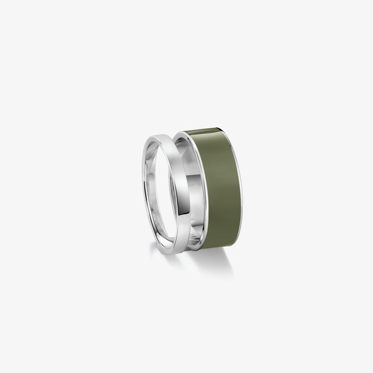 Berbere Chromatic Olive Green lacquer ring