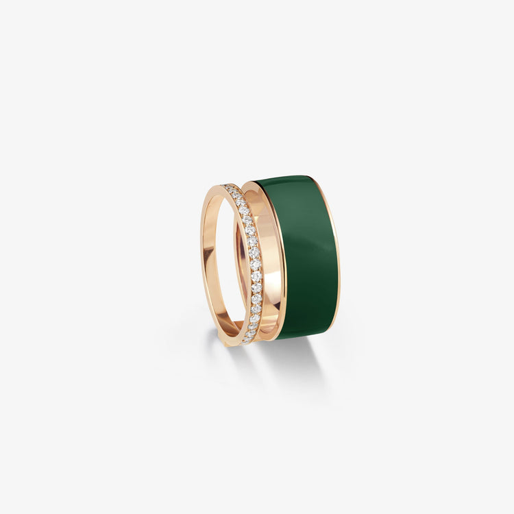 Berbere Chromatic Dubaï edition Dark Green lacquer ring