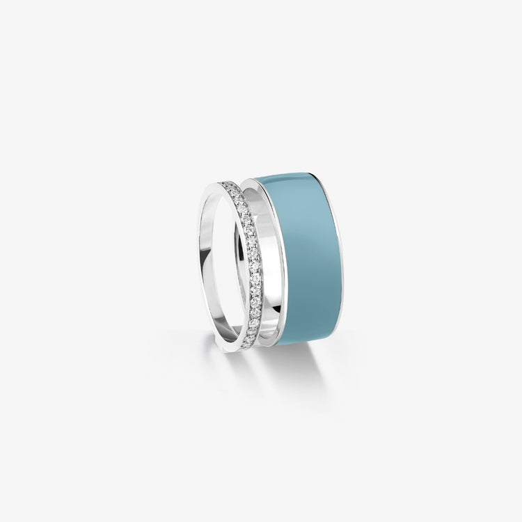 Berbere Chromatic Vendôme edition Blue lacquer ring