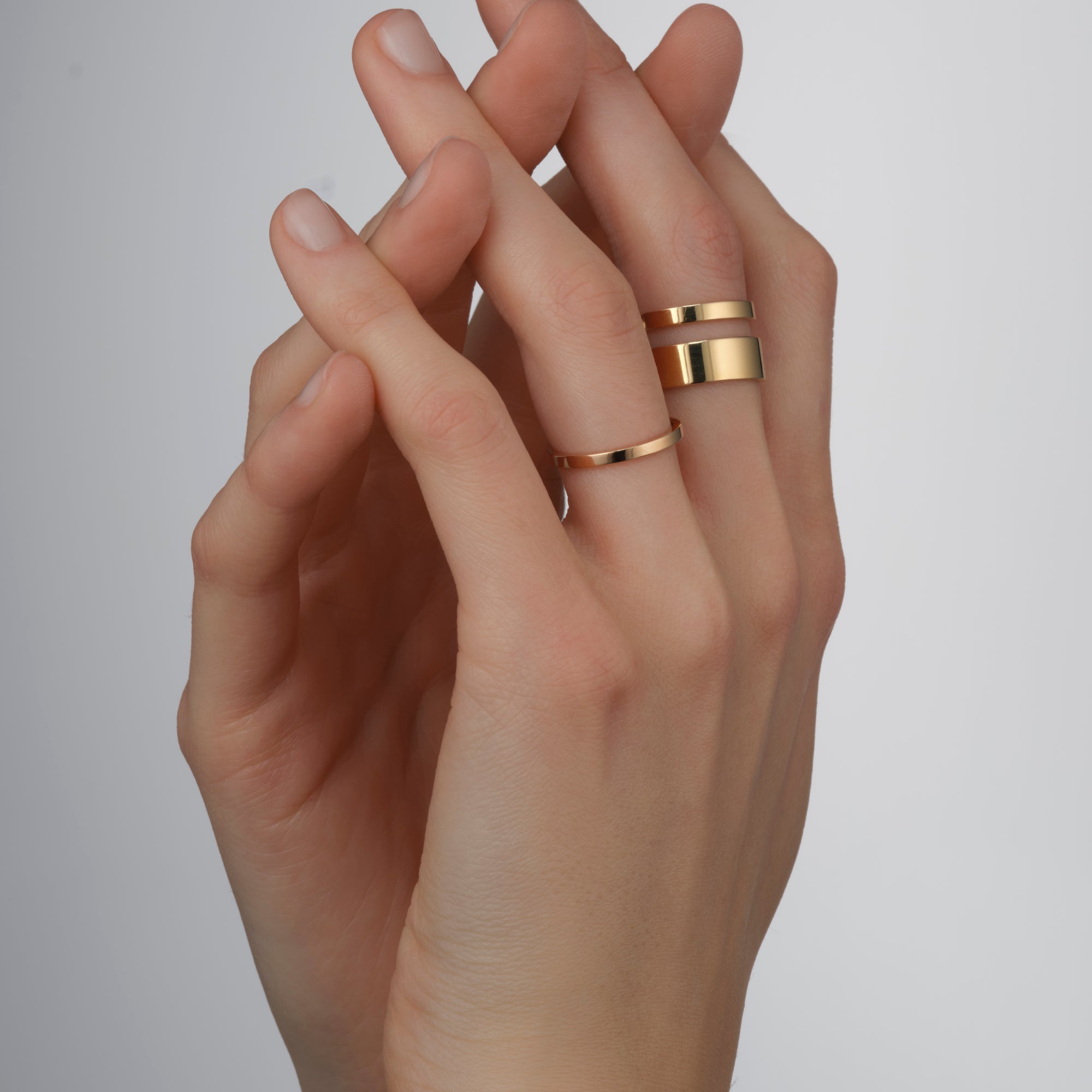 Berbere 2連リング ピンクゴールド Berbere 2-row ring