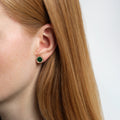 Antifer Malachite stud earring