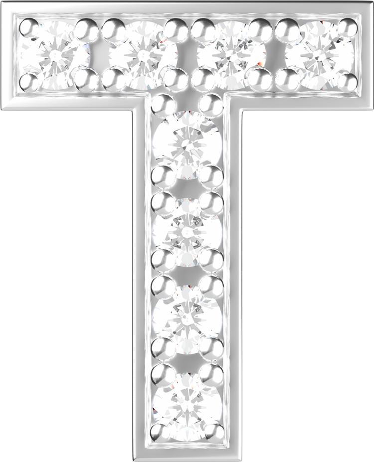 Letters White Gold Perso