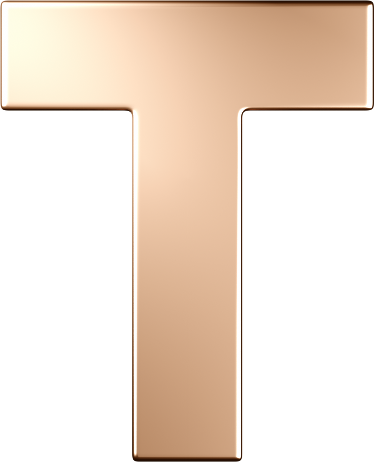 Letters Pink Gold Perso