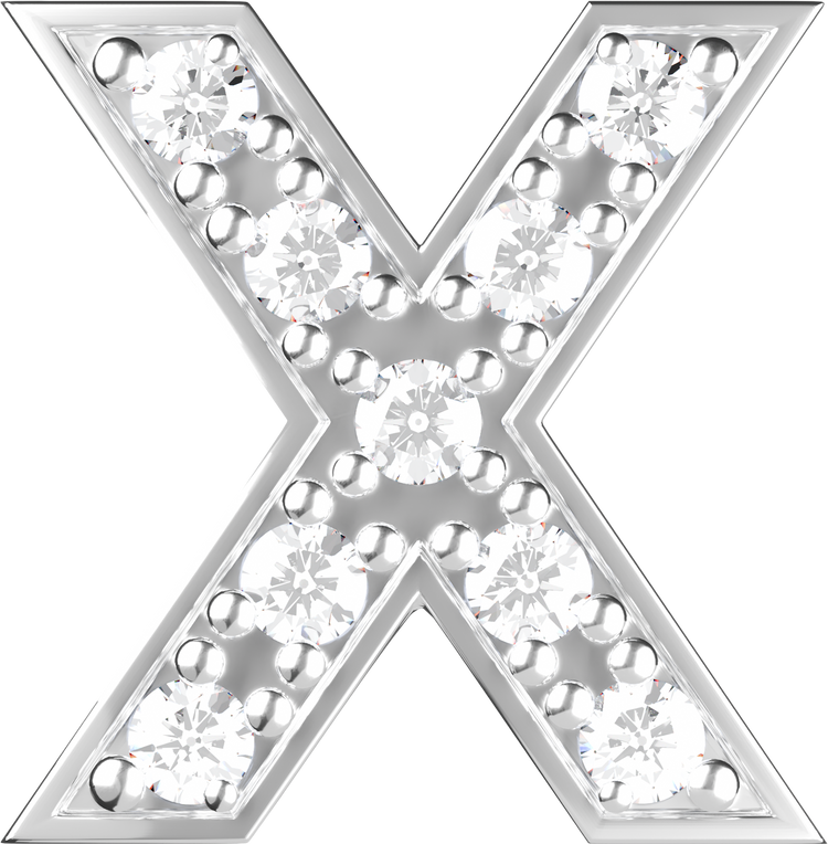 Letters White Gold Perso