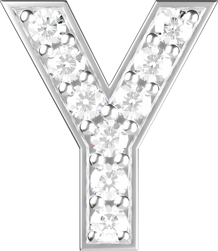 Letters White Gold Perso