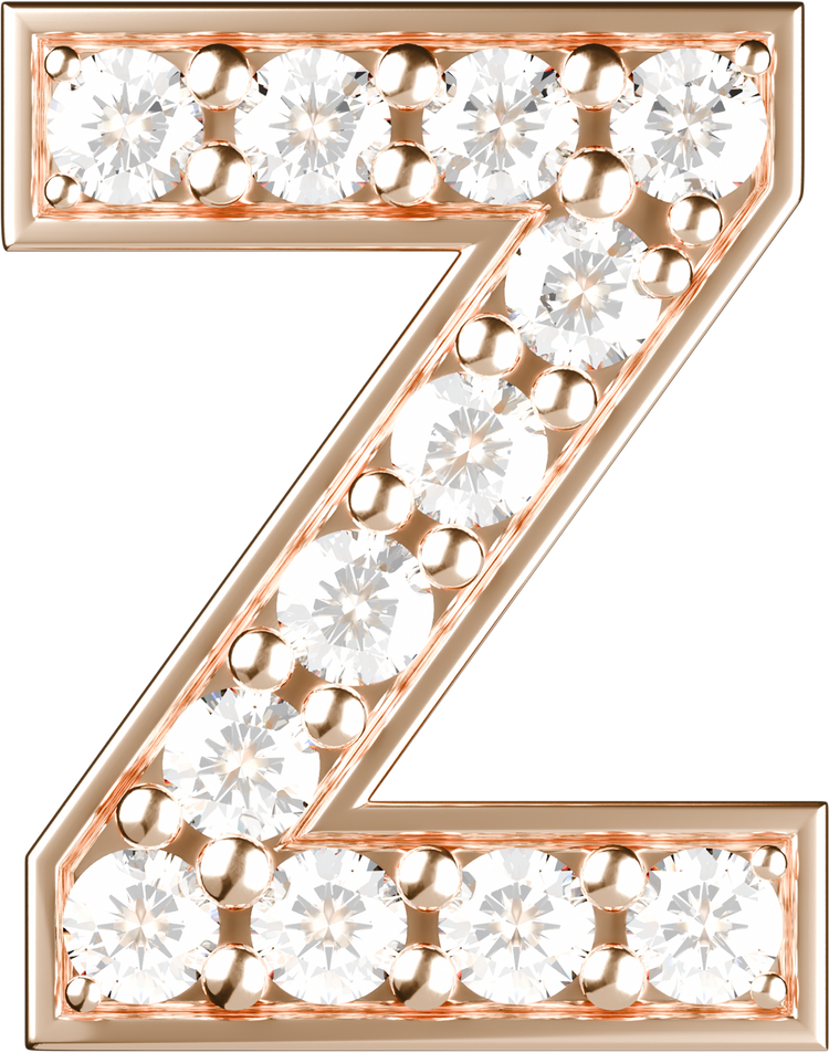 Letters Pink Gold Perso